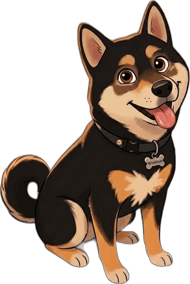 Wonton the Shiba Inu mascot